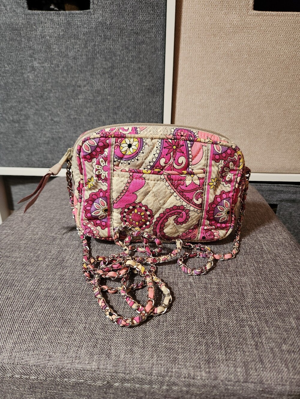 Vera Bradley Paisley Meets Plaid Crossbody